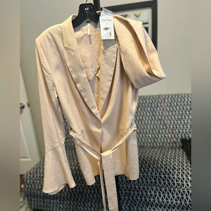 Free People Linen Jacket with Tie